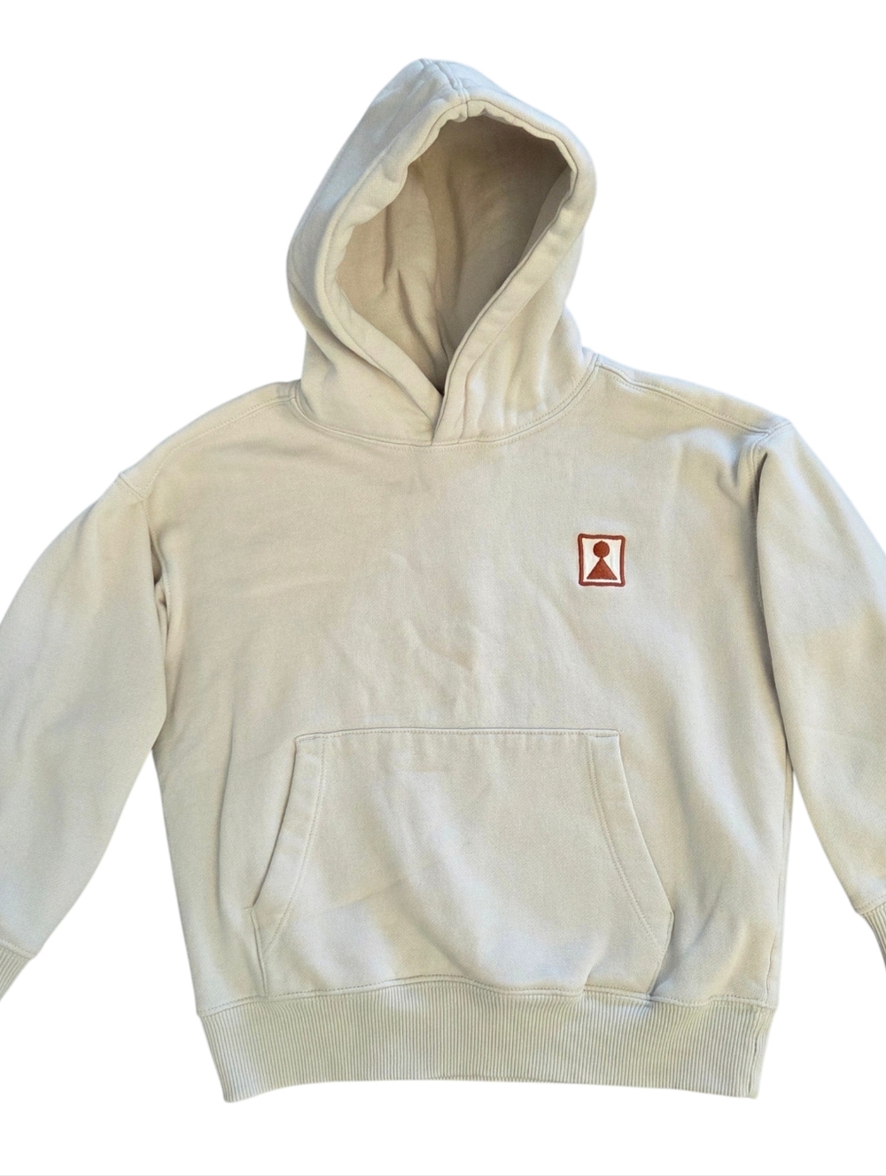 ZARA Kids Boys Beige Hoodie Sweatshirt Size 8-9 Years (130cm) Worldwide Edition